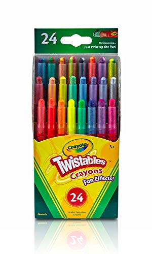 Crayola Mini Twistables Crayons, Fun Effects, Coloring Set, School Supplies, 24 Count