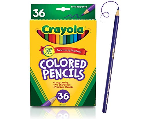 Crayola Colored Pencils Set, School Supplies, Presharpened, 36 Count