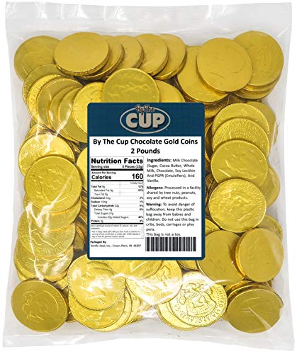 By The Cup Chocolate Gold Coins 2 Pounds
