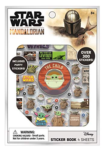 Baby Yoda Star Wars The Mandalorian Sticker Book Pack - Over 300 Stickers
