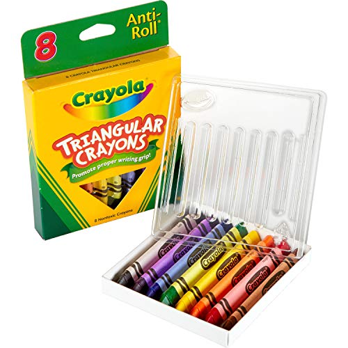 Crayola Crayons Triangular Antiroll Multicolor, 7/16 X 4 in