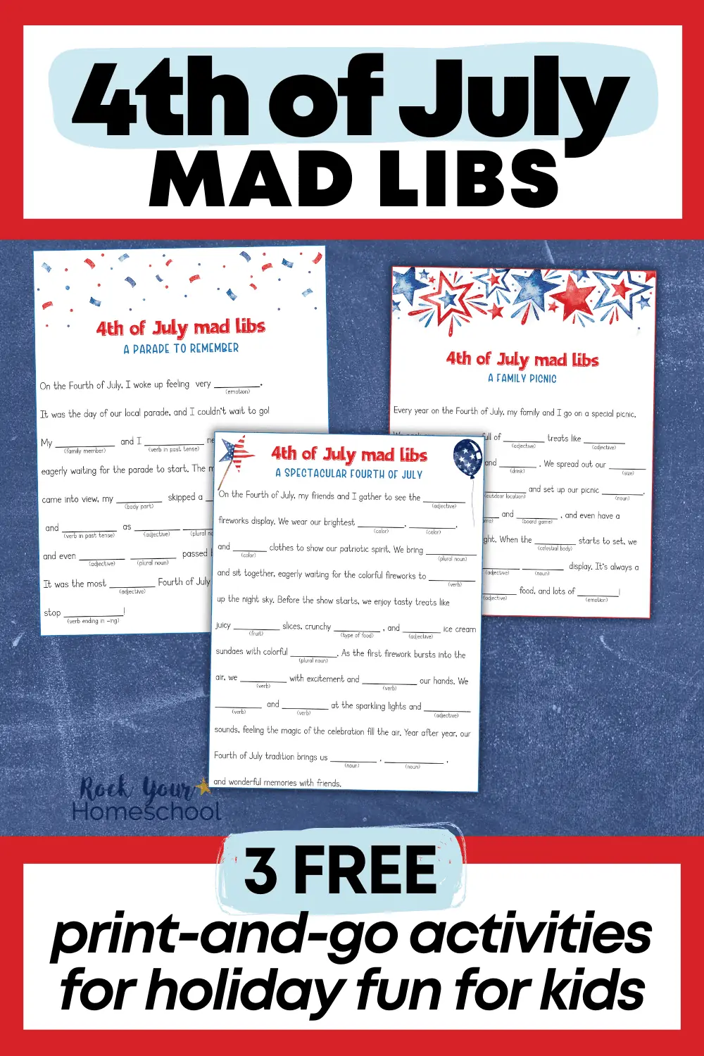 4th of July Mad Libs: Fun Ways to Celebrate the Holiday with Kids (Free)