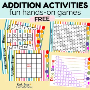 Your kids will have a blast with these fun hands-on addition activities & games.