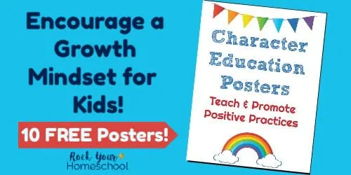 Encourage a growth mindset for kids with these 10 free posters.