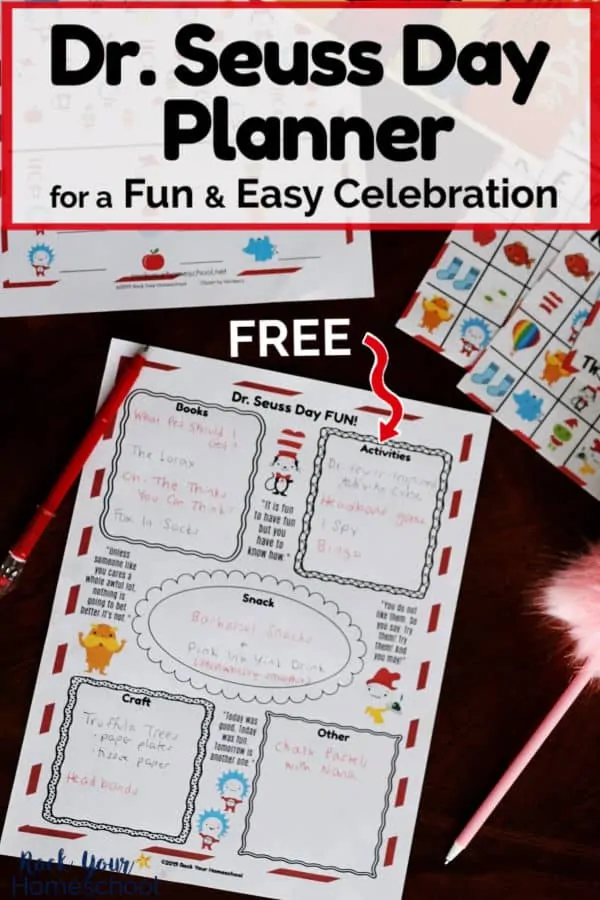 This free Dr. Seuss Day Planner will help you easily plan a special celebration