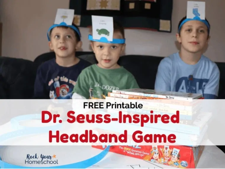 This free printable Dr. Seuss-Inspired Headband Game is such a fun way to enjoy special time with kids.