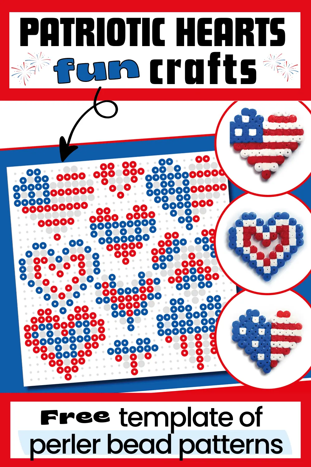 Patriotic Heart Perler Bead Patterns: Fun Ways to Celebrate with Kids (Free)